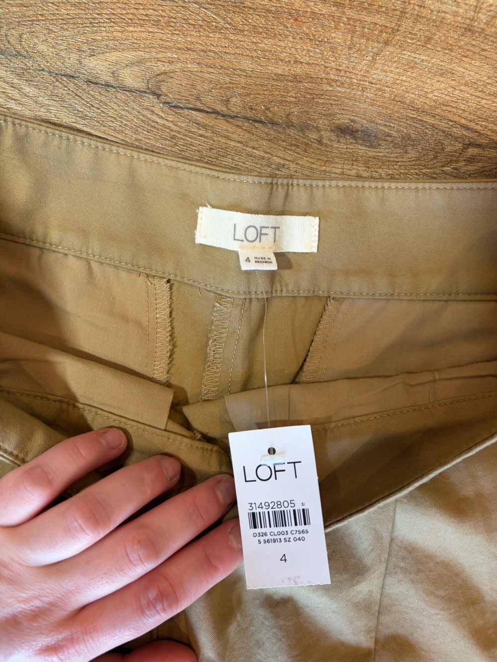 LOFT Sailor Button Light Academia Capsule Wardrobe Wide Leg Pants in Twill - Picture 9 of 13